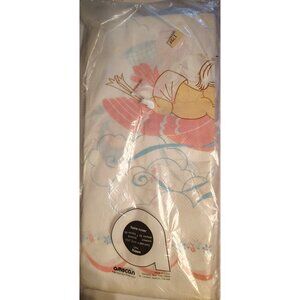 Vintage NOS Baby Shower Paper Tablecloth, Stork 54" x 96" Amscan Pink Blue